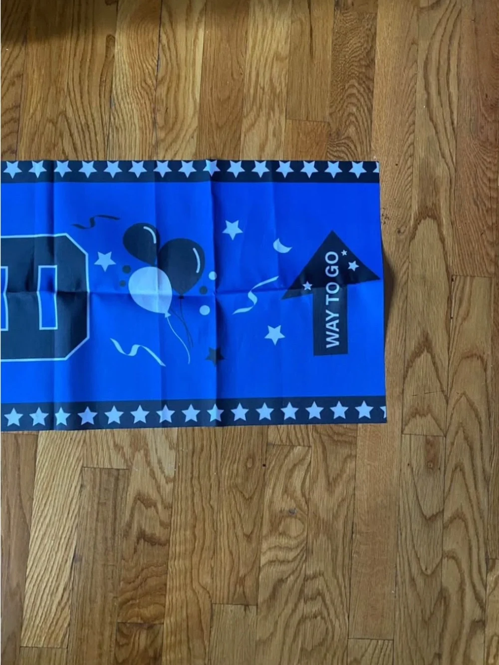 Congrats Grad Blue Celebration Banner